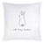 Face To Face Square Pillow - Hey Baby