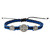 St. Benedict Black/Blue Macrame Bracelet - 10/pk