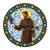 St. Francis Stained Glass Static Decal - 12/pk