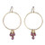 Dangle Hoops - Violet