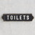 Iron Sign - Toilets