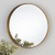 Golden Round Mirror