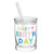 Glass DOF with Lid and Straw - Happy Bday