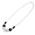 Silicone Necklace - Black Marble