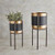 Gold/Black Plant Stand - Large