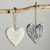 Wood Heart Hanger - Grey