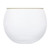 Roly Poly Glass - White with Grey Rim