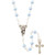 Blue Pearl Rosary with Guardian Angel Case - 3/pk