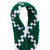 Wide PomBraid Headband - Bottle Green/White