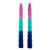 Tapered Candle - Pink-Green-Blue