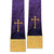 Westminster Pulpit Stole - Cross - Purple
