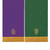 Reversible Hunter Green and Purple Communion Table Runner