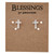 Cross Rhinestone Earrings