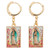 Our Lady Of Guadalupe Gold Earrings