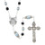 Grey Intertwining Rings Wedding Rosary