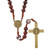 Massa Bead Monte Cassino Collection Wood Cord Rosary 