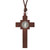 Monte Cassino Collection Wooden St. Benedict Crucifix on Cord Necklace