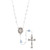 Petite Silver Rosary Necklace