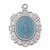 Sterling Silver Medal - Miraculous - Blue