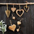 Light Wood Hanging Heart