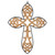 Wood & Metal Elegance Wall Cross