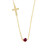 Cross Necklace - Amethyst