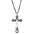 Black First Communion Crucifix Pendant - 12/pk