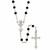 Sacramental Grace Black First Communion Rosary with Case - 8/pk