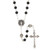 Deluxe Black First Communion Rosary - 10/pk