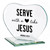 Serve with a Heart Like Jesus Heart Stand - 12/pk