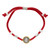 Red Two-Tone St. Benedict Medal Cord Bracelet - 12/pk
