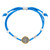 Blue St. Benedict Two-Tone Cord Bracelet - 12/pk