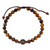 St. Benedict Tiger Eye Cord Bracelet - 8/pk