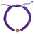 St. Benedict Purple Medal Macrame Bracelet - 12/pk