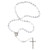 White St. Michael the Archangel Marble Bead Rosary