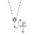 Purple Floral Rose Garden Rosary