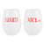 Face to Face Wine Glass Set of 2 - Naughty/Niceish