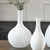 Matte White Round Vase