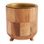 Acacia Wood Candle Holder - Large