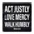 Box Sign - Act Justly Love Mercy Walk Humbly - 8" Sq