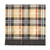 S'mores Fringe Cocktail Napkin - Brown Plaid