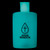 Spanish Luminous Blue Holy Water Bottle - 12/pk