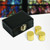 Triple Holy Oil Stock Set with Case - Polished Brass