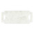 Double Handle Marble Board with Square Handle - White