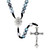Blessed Mother Splatter Bead Cord Rosary - 12/pk