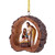 Praying Mary Nativity Log Slice Ornament - 2/pk
