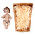 9" Two-Piece Christ Child with Wood Crib