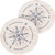 Car Coasters - Vintage Compass Rose Blue