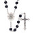 Miraculous Medal Square Black Bead Rosary Miraculous Medal Square Black Bead Rosary