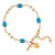 Aqua Cornerstone Bracelet